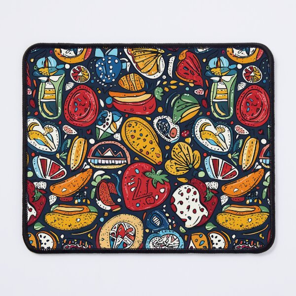 Item preview, Art-inspired tile pattern with vivid illustrations designed and sold by Piotrek0001.