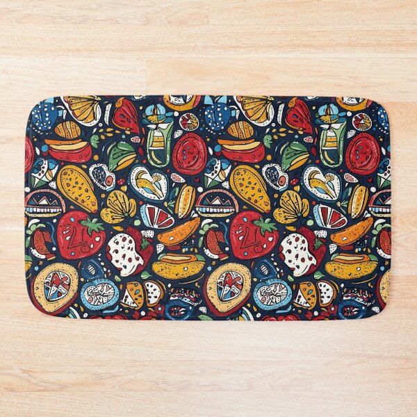 Item preview, Art-inspired tile pattern with vivid illustrations designed and sold by Piotrek0001.
