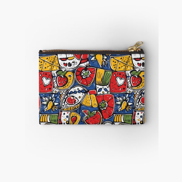 Item preview, Colorful ceramic-inspired tile design with flowers designed and sold by Piotrek0001.