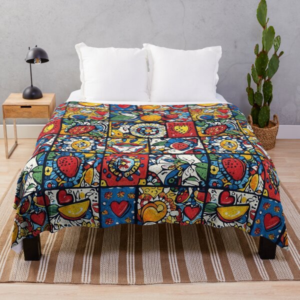 Item preview, Playful decorative tiles with colorful illustrations designed and sold by Piotrek0001.