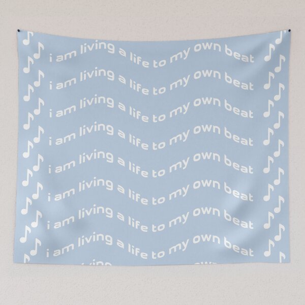 Item preview, Living a Life to My Own Beat – Feel the Flow, Unique designed and sold by villacreativa.