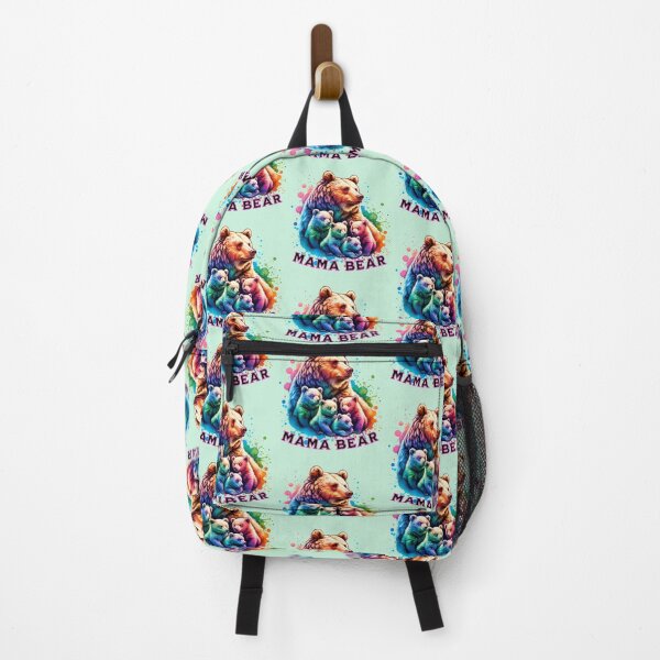 Item preview, Multicolor Mama Bear and Cubs Paint Splash Design designed and sold by 2ndSketch.
