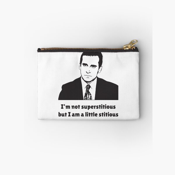 Item preview, I’m Not Superstitious, But I Am A Little Stitious' | The Office Funny Fan Tee designed and sold by Thread Lightly.
