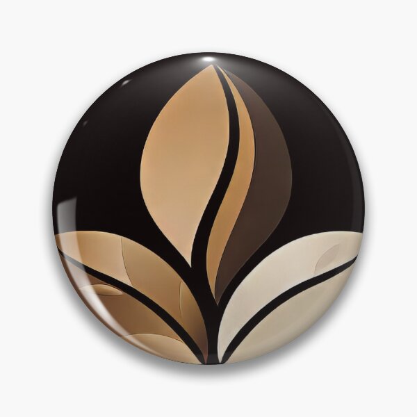 Aperçu de l'œuvre Design élégant et minimaliste de feuilles brunes créée et vendue par EmiBarDesign.