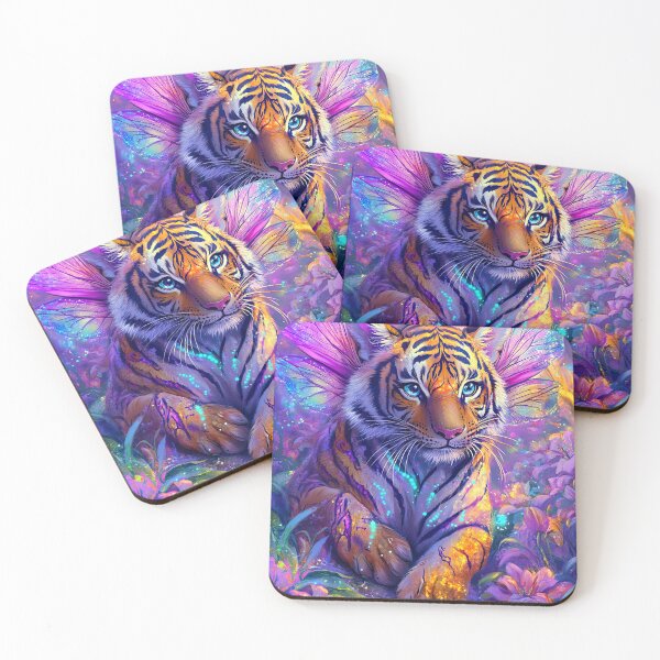 Item preview, Enchanted Radiant fantasy art Tiger designed and sold by MamaDong.