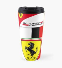 Ferrari Sebastian Vettel Logo and Helmet design Travel Mug