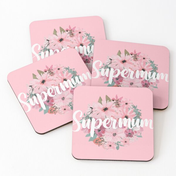 Item preview, Elegant Supermum Artwork with Pink Floral Accents designed and sold by WildStroke.