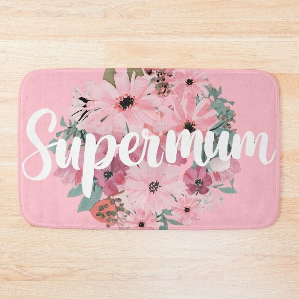 Item preview, Elegant Supermum Artwork with Pink Floral Accents designed and sold by WildStroke.