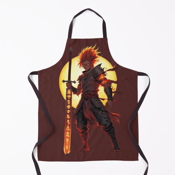 Item preview, Flame of Resolve – Fiery Warrior Design designed and sold by trendpotion.