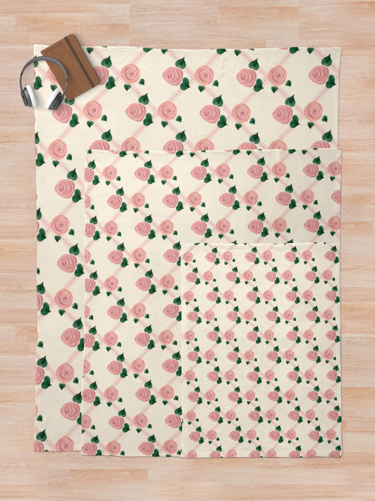 Thumbnail 5 of 6, Throw Blanket, Rustic Roses designed and sold by JaygiesDesign.