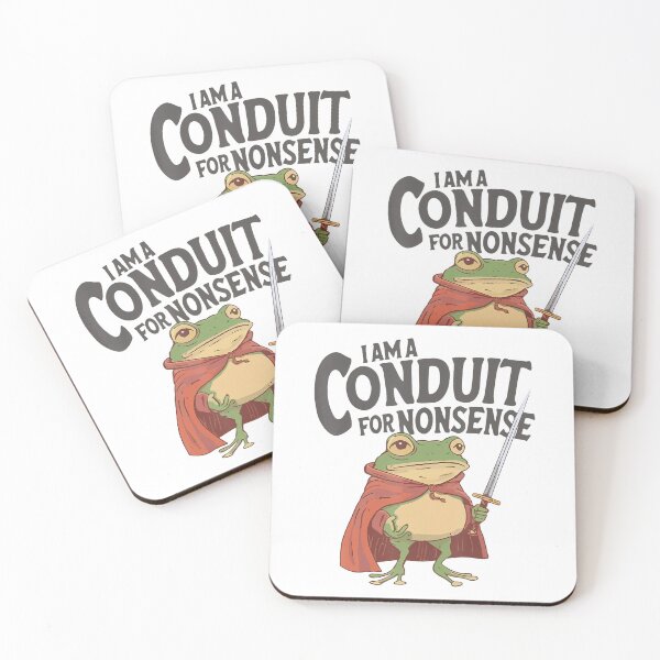 Item preview, I Am A Conduit For Nonsense Meme Funny Frog designed and sold by DreamyNature.