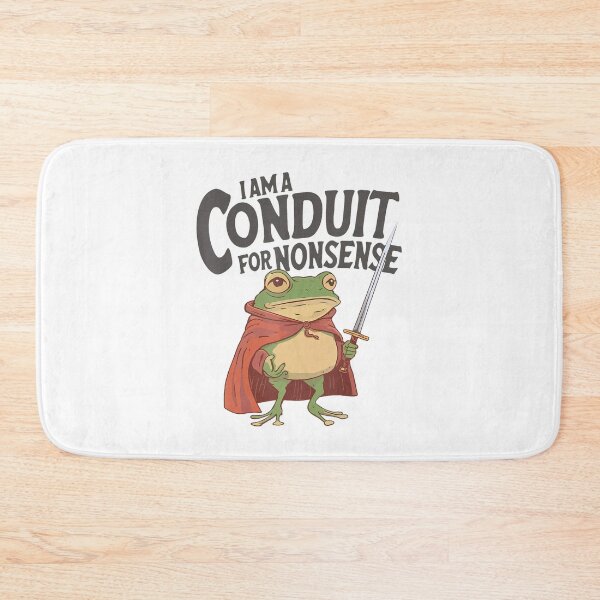 Item preview, I Am A Conduit For Nonsense Meme Funny Frog designed and sold by DreamyNature.