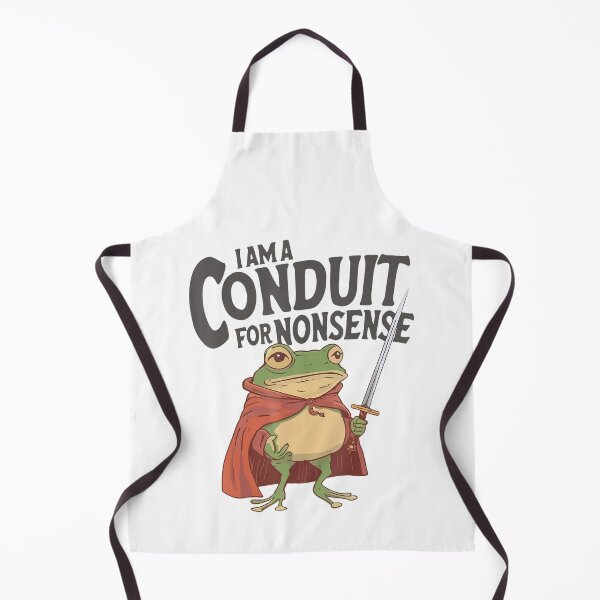 Item preview, I Am A Conduit For Nonsense Meme Funny Frog designed and sold by DreamyNature.
