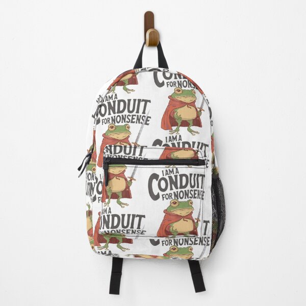 Item preview, I Am A Conduit For Nonsense Meme Funny Frog designed and sold by DreamyNature.