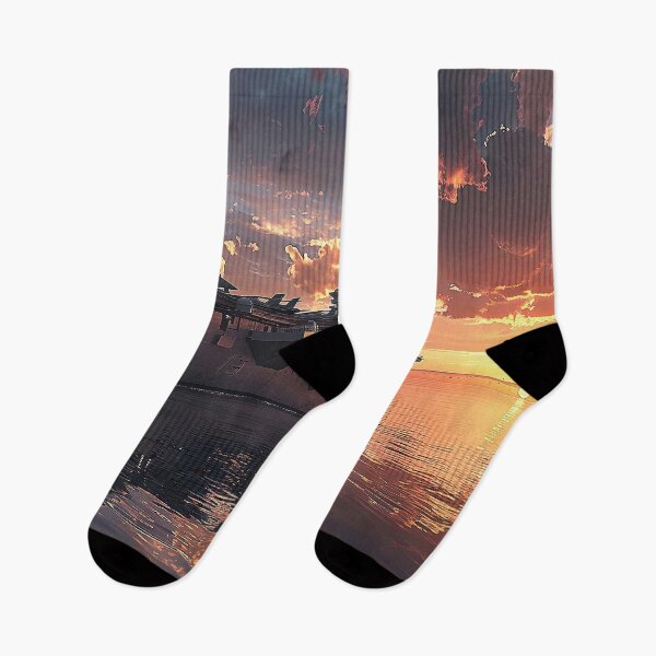 Item preview, Majestic Military Aircraft Carrier Basking in Vibrant Sunset designed and sold by CheerForGoods.