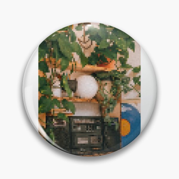 Item preview, cozy room shelf with radio and greenery pixel  designed and sold by strbpn.