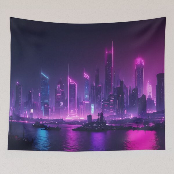 Item preview, Cyberpunk City Skyline designed and sold by papi1998.