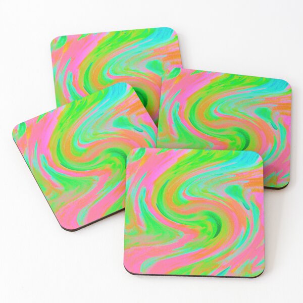 Item preview, Green and Pink Swirling Mess designed and sold by KeksWorkroom.