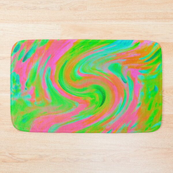 Item preview, Green and Pink Swirling Mess designed and sold by KeksWorkroom.