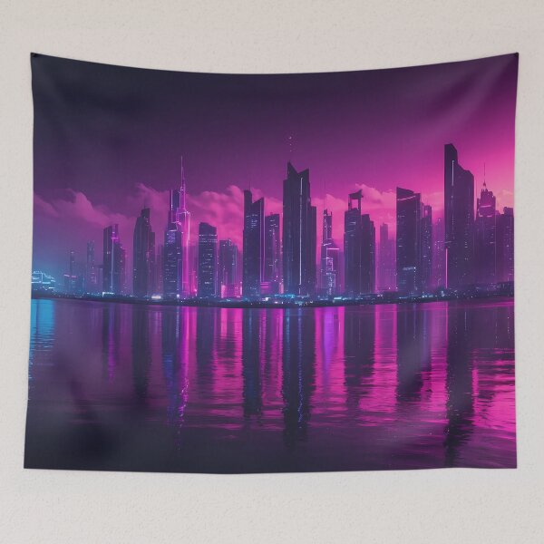Item preview, Cyberpunk City Skyline designed and sold by papi1998.