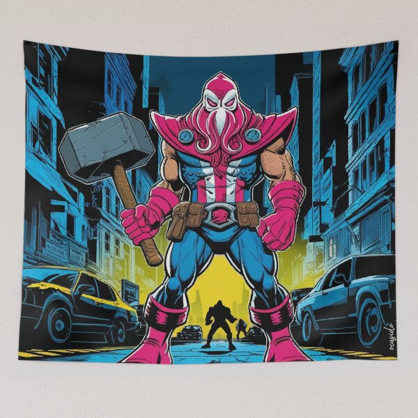 Item preview, Squid Captain comic city designed and sold by ocusido.
