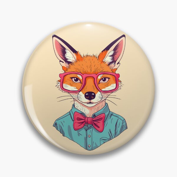 Item preview, Funny Colorful Hipster Fox Design designed and sold by MindWind.