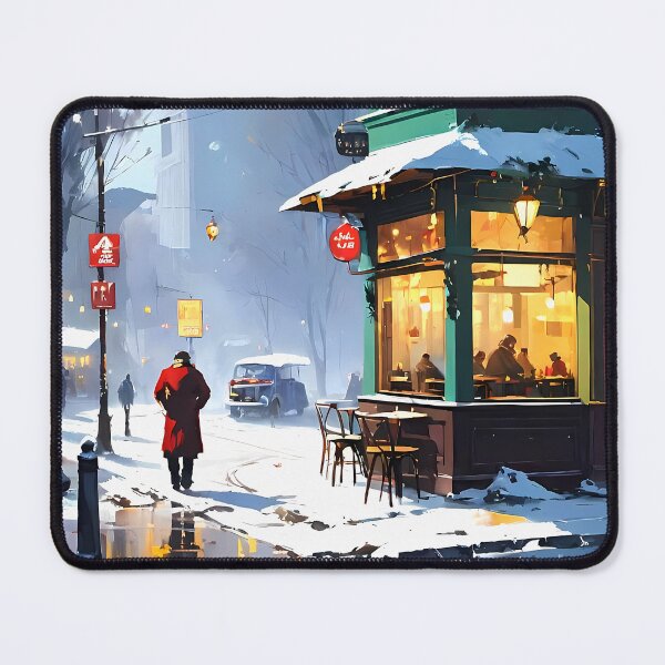 Item preview, Cozy Cafe front Illustration  2 designed and sold by Domo-Design.