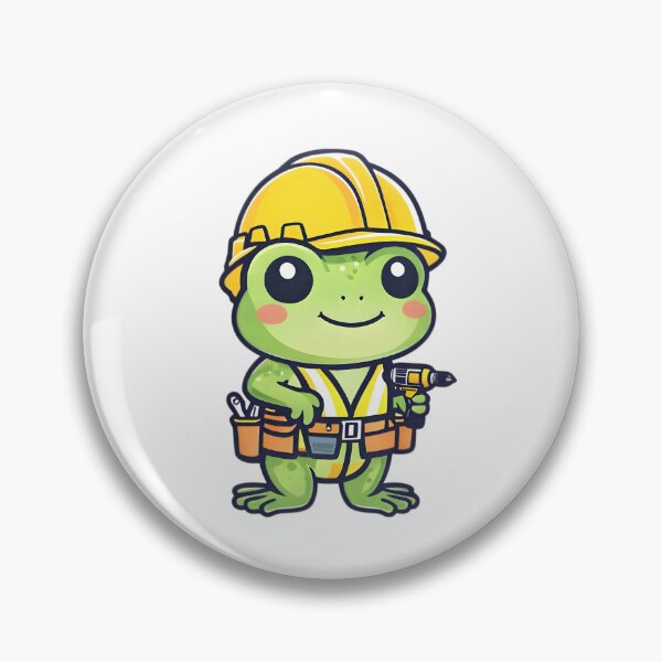 Item preview, A Cute Builder Frog designed and sold by DWorriBHappi.