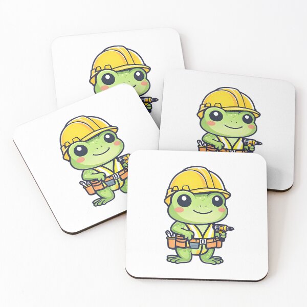 Item preview, A Cute Builder Frog designed and sold by DWorriBHappi.