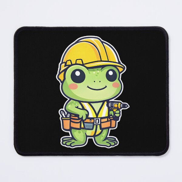 Item preview, A Cute Builder Frog designed and sold by DWorriBHappi.
