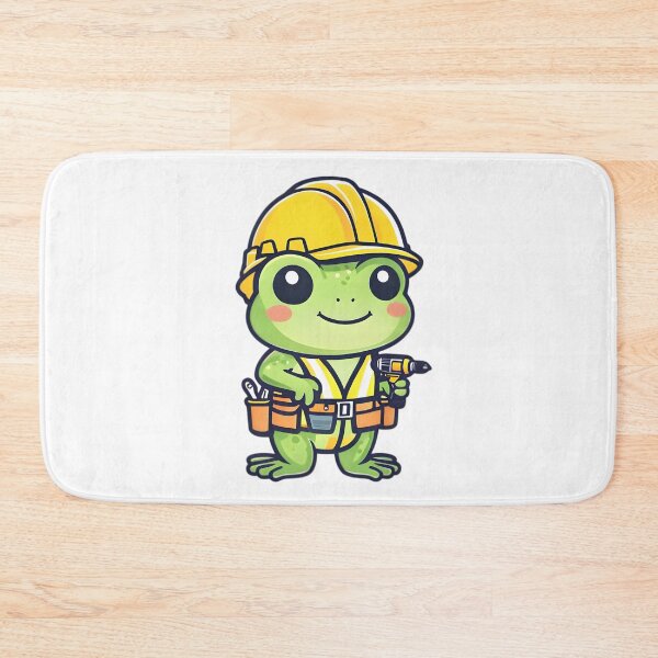Item preview, A Cute Builder Frog designed and sold by DWorriBHappi.