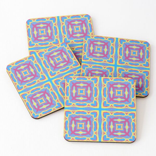 Item preview, Blue Yellow and Pink Tile Pattern designed and sold by KeksWorkroom.