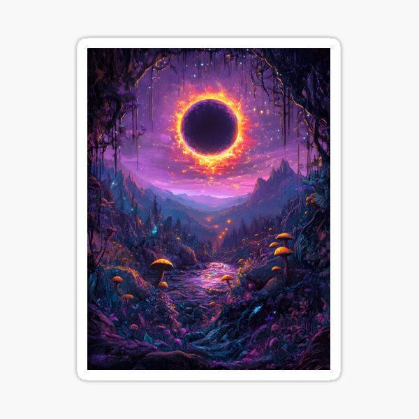 Item preview, Fantasy Landscape During a Solar Eclipse designed and sold by EL-Lebedenko.