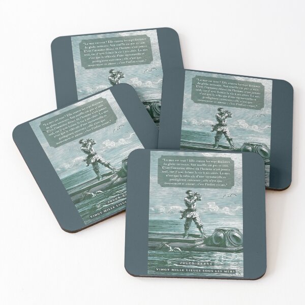 Item preview, Citation de Jules Verne:  La mer est tout ! Elle couvre les sept dixièmes du globe terrestre. Son souffle est pur et sain. designed and sold by artbleed.