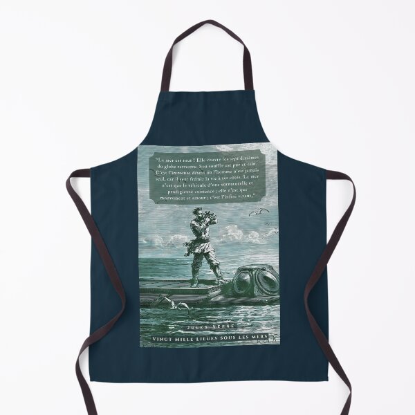 Item preview, Citation de Jules Verne:  La mer est tout ! Elle couvre les sept dixièmes du globe terrestre. Son souffle est pur et sain. designed and sold by artbleed.