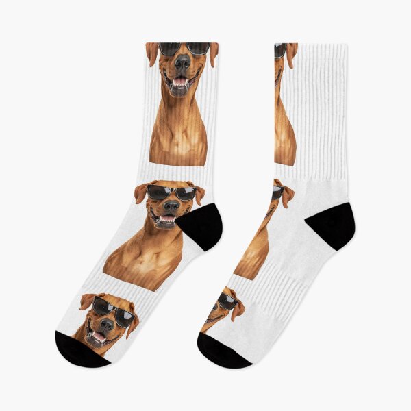 Item preview, Funny cool Rhodesian Ridgeback Dog wearing sunglasses designed and sold by LazyOwlStore.