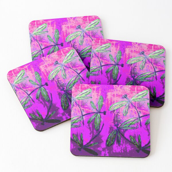 Item preview, Dragonfly Shadow Pink  designed and sold by lyndseyart.