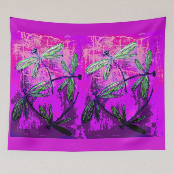 Item preview, Dragonfly Shadow Pink  designed and sold by lyndseyart.