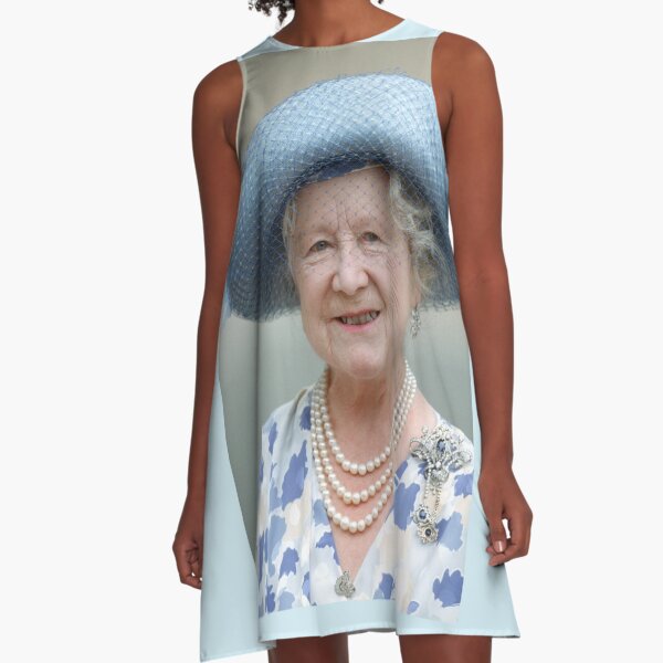 Majestic! HM Queen Elizabeth The Queen Mother A-Line Dress