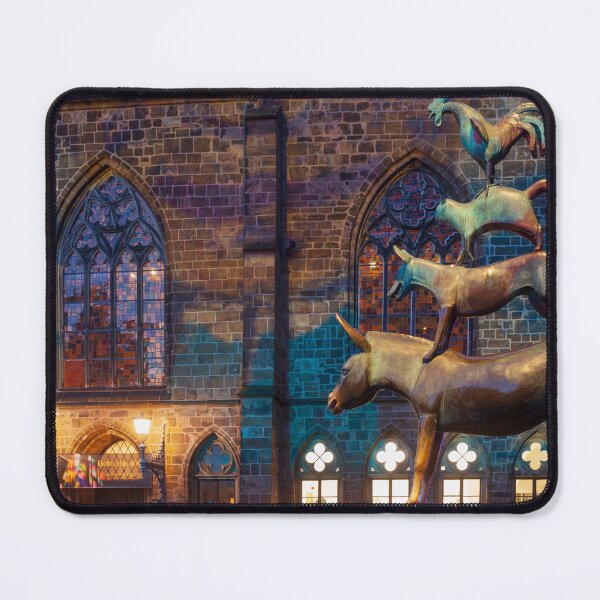 Item preview, The Bremen Town Musicians at dusk, Bremen, Germany designed and sold by Torsten Krüger.