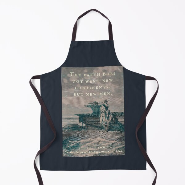Item preview, Jules Verne quote: The earth does not want new continents, but new men. designed and sold by artbleed.