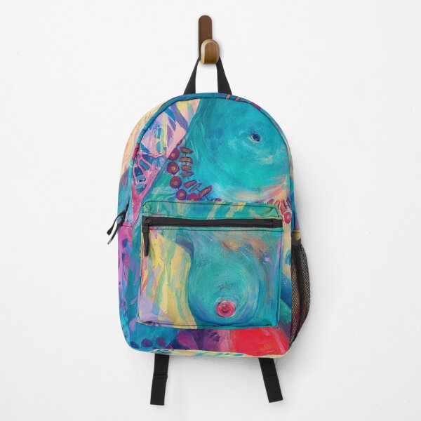 Item preview, Female nude intuitively created from a colorful background designed and sold by margikunst.