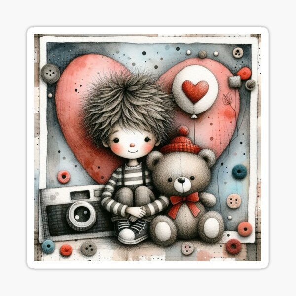 Item preview, Serene Greeting Warms the Hearts - Boy  designed and sold by Beyondnote-Art.