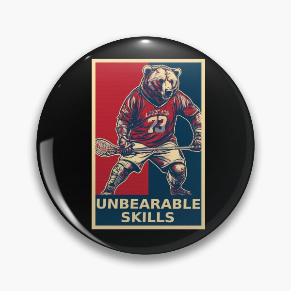 Item preview, Unbearable Skills Bear Lacrosse Player designed and sold by TrueArtsStore.