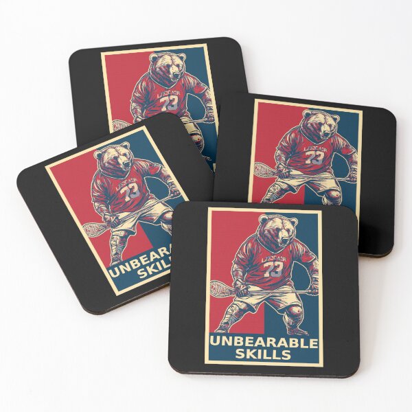 Item preview, Unbearable Skills Bear Lacrosse Player designed and sold by TrueArtsStore.