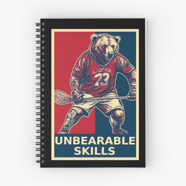 Item preview, Unbearable Skills Bear Lacrosse Player designed and sold by TrueArtsStore.