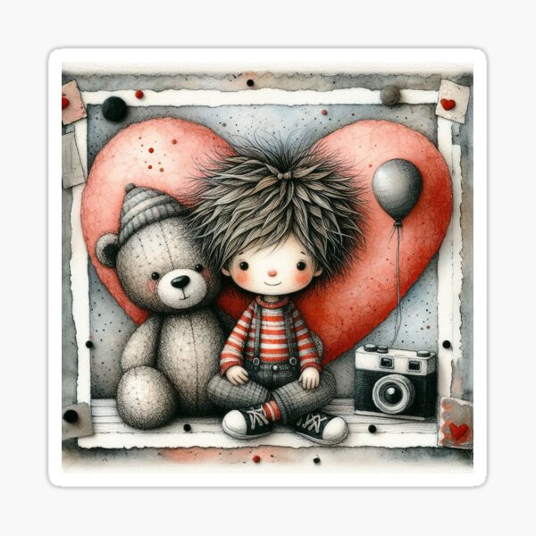 Item preview, Serene Greeting Warms the Hearts - Boy  designed and sold by Beyondnote-Art.