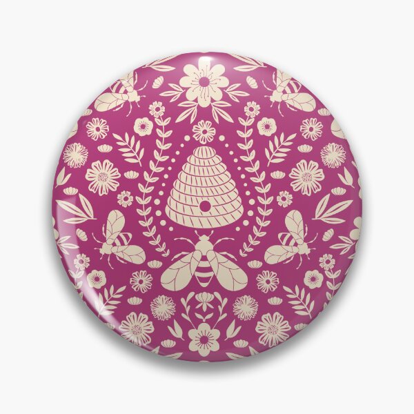 Item preview, Beehive and Floral Pattern designed and sold by Elisabeth Coelfen.
