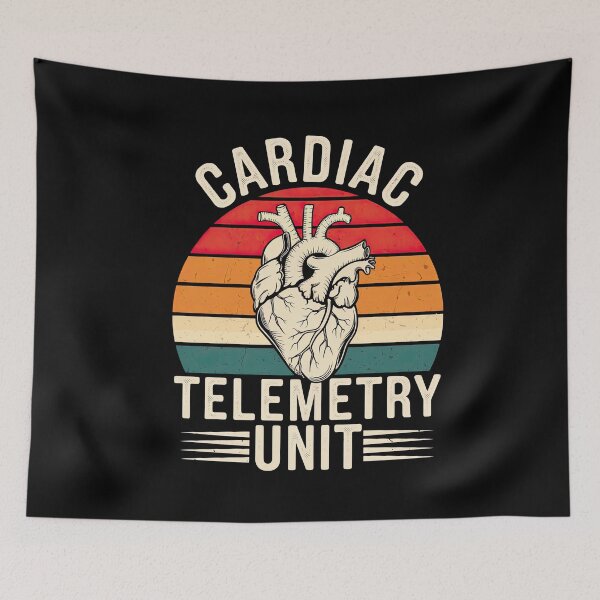 Item preview, Cardiac Telemetry Unit Nurse Heart Anatomy designed and sold by Hananiah Merch.