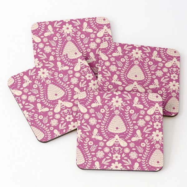 Item preview, Beehive and Floral Pattern designed and sold by Elisabeth Coelfen.